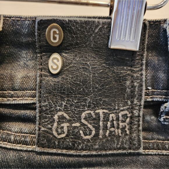 G Star RAW Women's Black Skinny Jeans  Designer Streetwear High Quality Size 24 - Picture 10 of 11